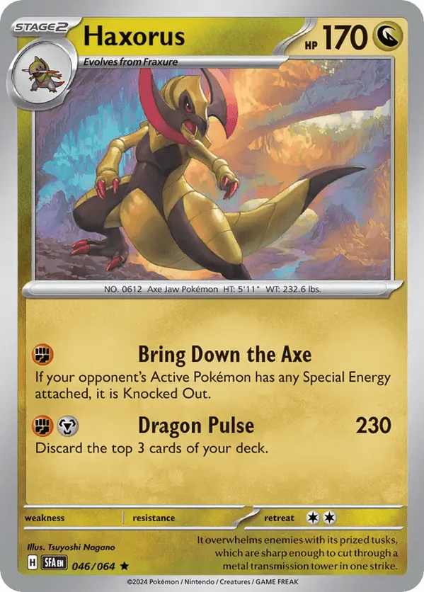 The Pokémon Company Pokémon TCG Haxorus Holo ★ (46/64) Pokémon TCG - Shrouded Fable - Singles #1 - Pick'Em!