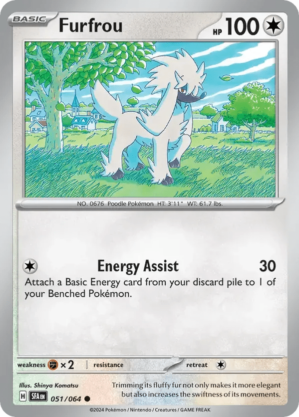 The Pokémon Company Pokémon TCG Furfrou ● (51/64) Pokémon TCG - Shrouded Fable - Singles #1 - Pick'Em!