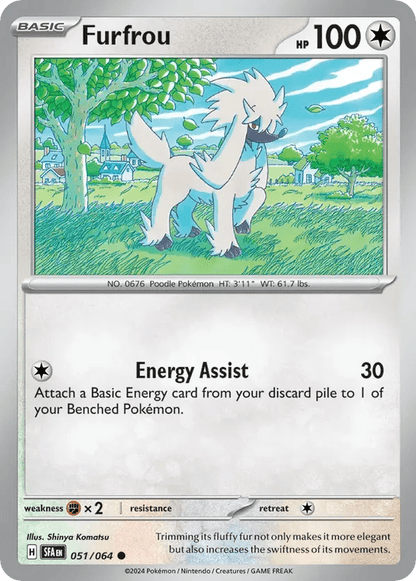 The Pokémon Company Pokémon TCG Furfrou ● (51/64) Pokémon TCG - Shrouded Fable - Singles #1 - Pick'Em!