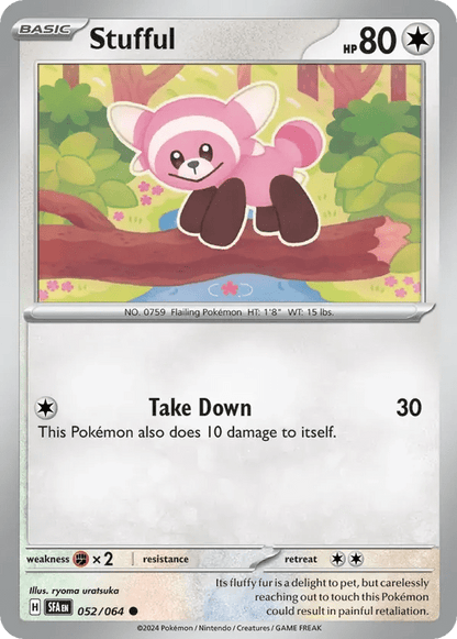 The Pokémon Company Pokémon TCG Stufful ● (52/64) Pokémon TCG - Shrouded Fable - Singles #1 - Pick'Em!